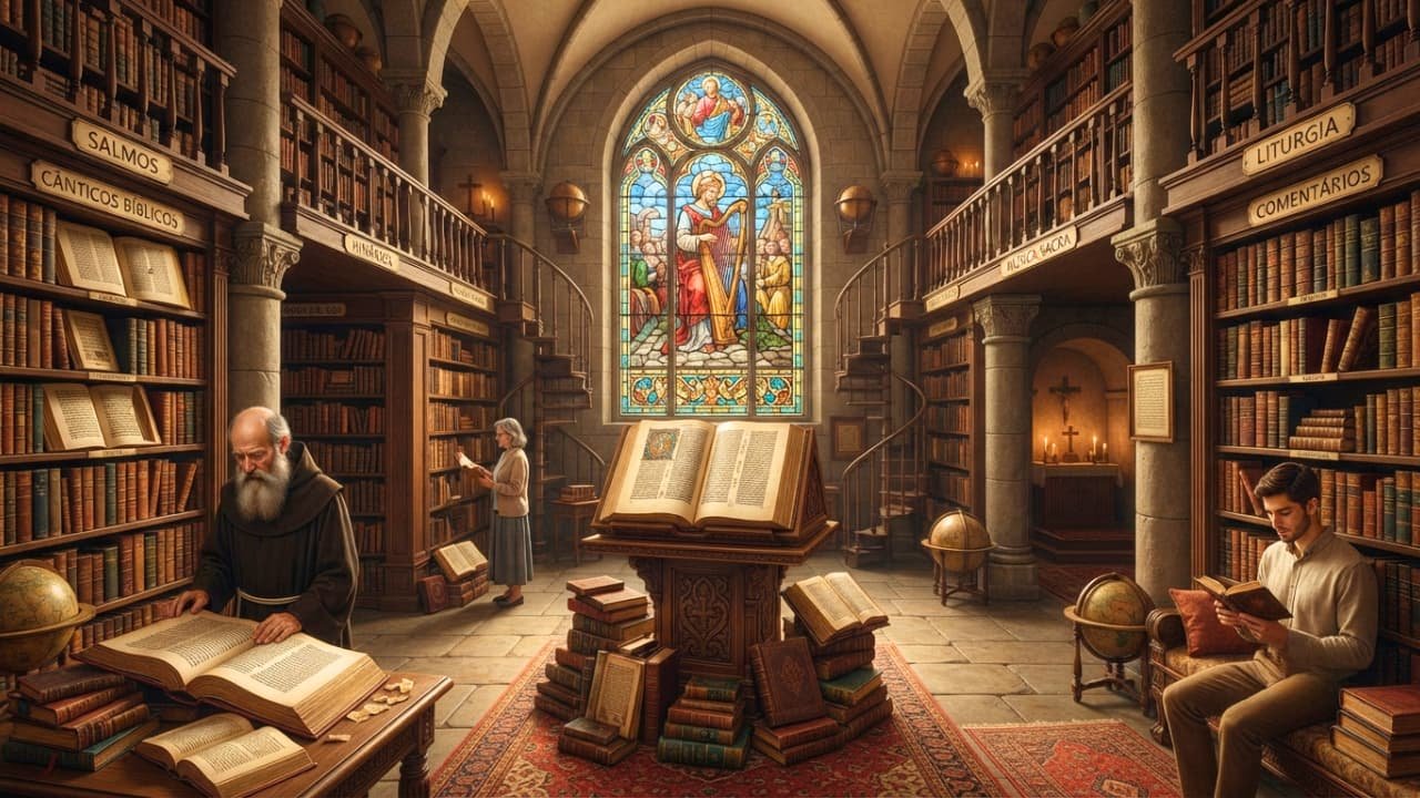 Imagem de destaque: Biblioteca de estudos bíblicos